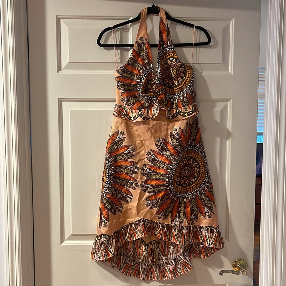 Strenesse by Gabrielle Strehle silk halter dress size 6